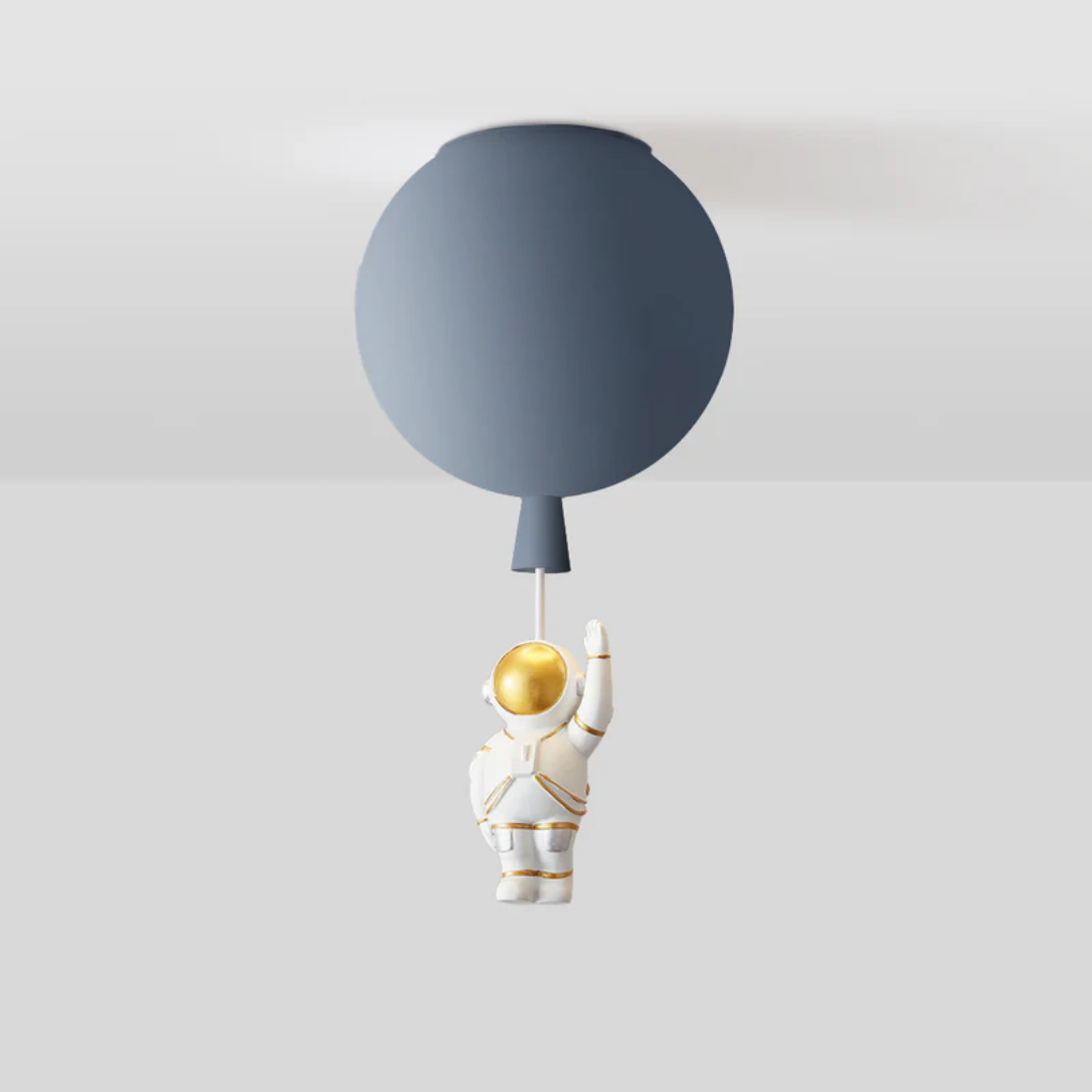 Maliben | Trendy Moon/Astronaut Kids Room Led Ceiling Lamp - Cosmoglow