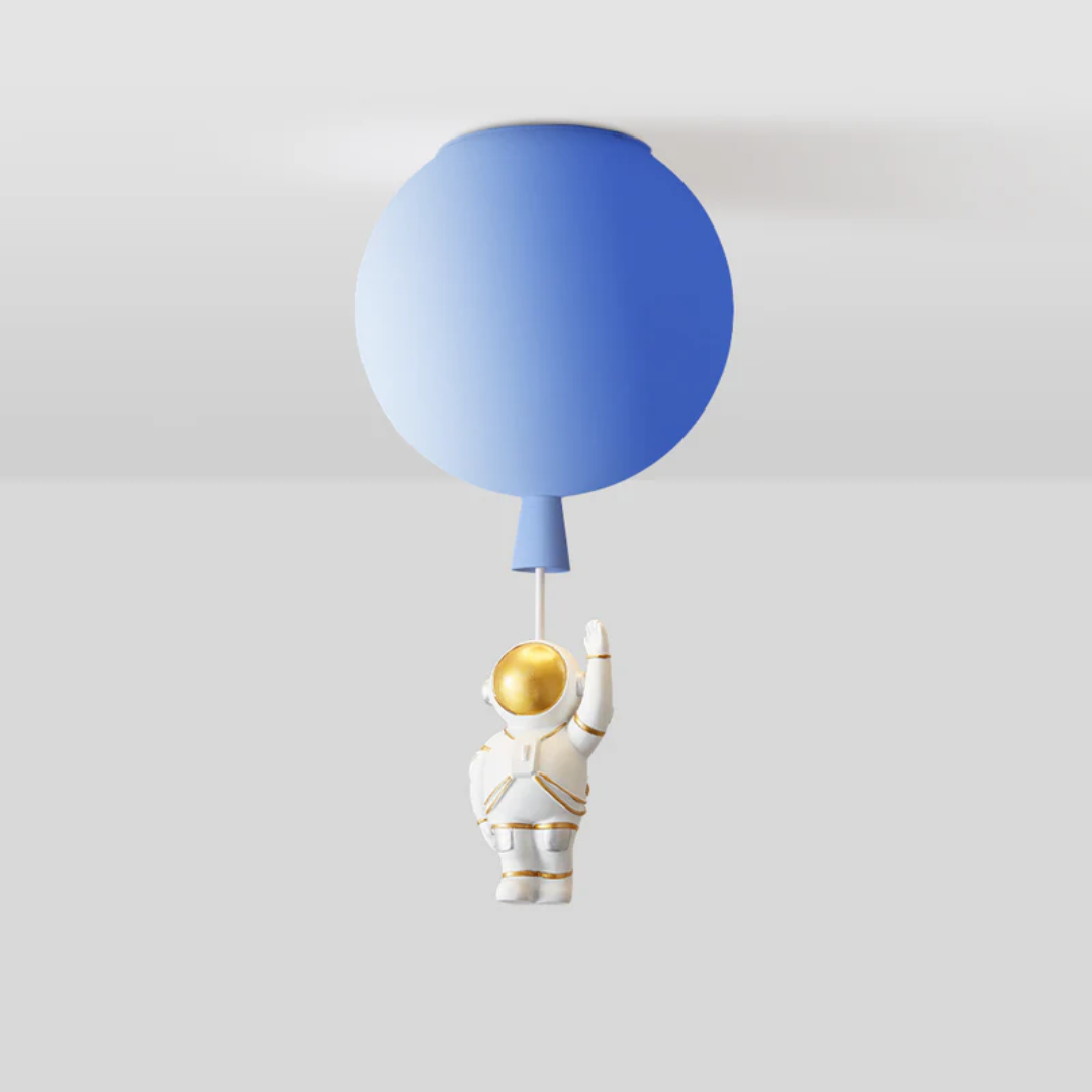 Maliben | Trendy Moon/Astronaut Kids Room Led Ceiling Lamp - Cosmoglow