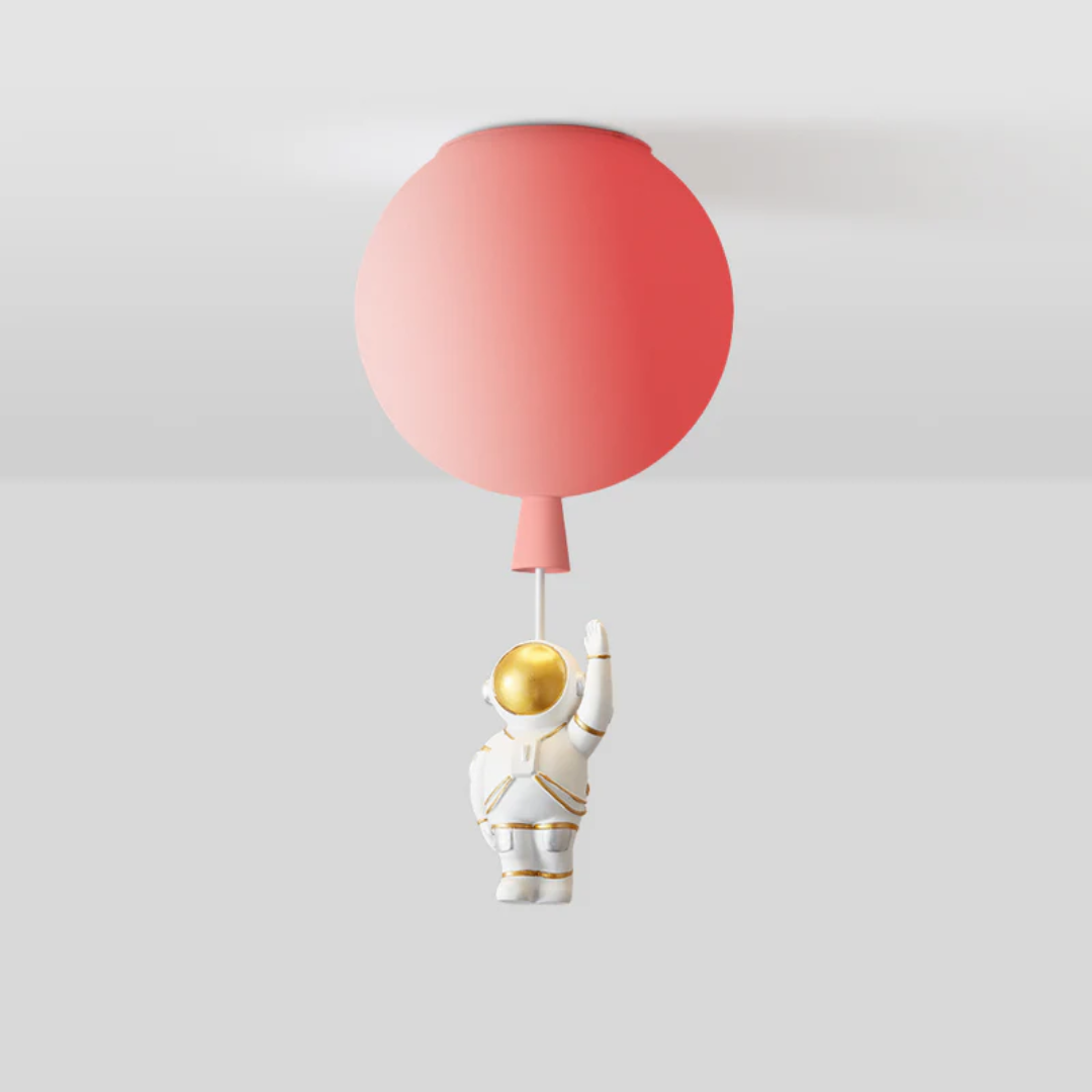 Maliben | Trendy Moon/Astronaut Kids Room Led Ceiling Lamp - Cosmoglow