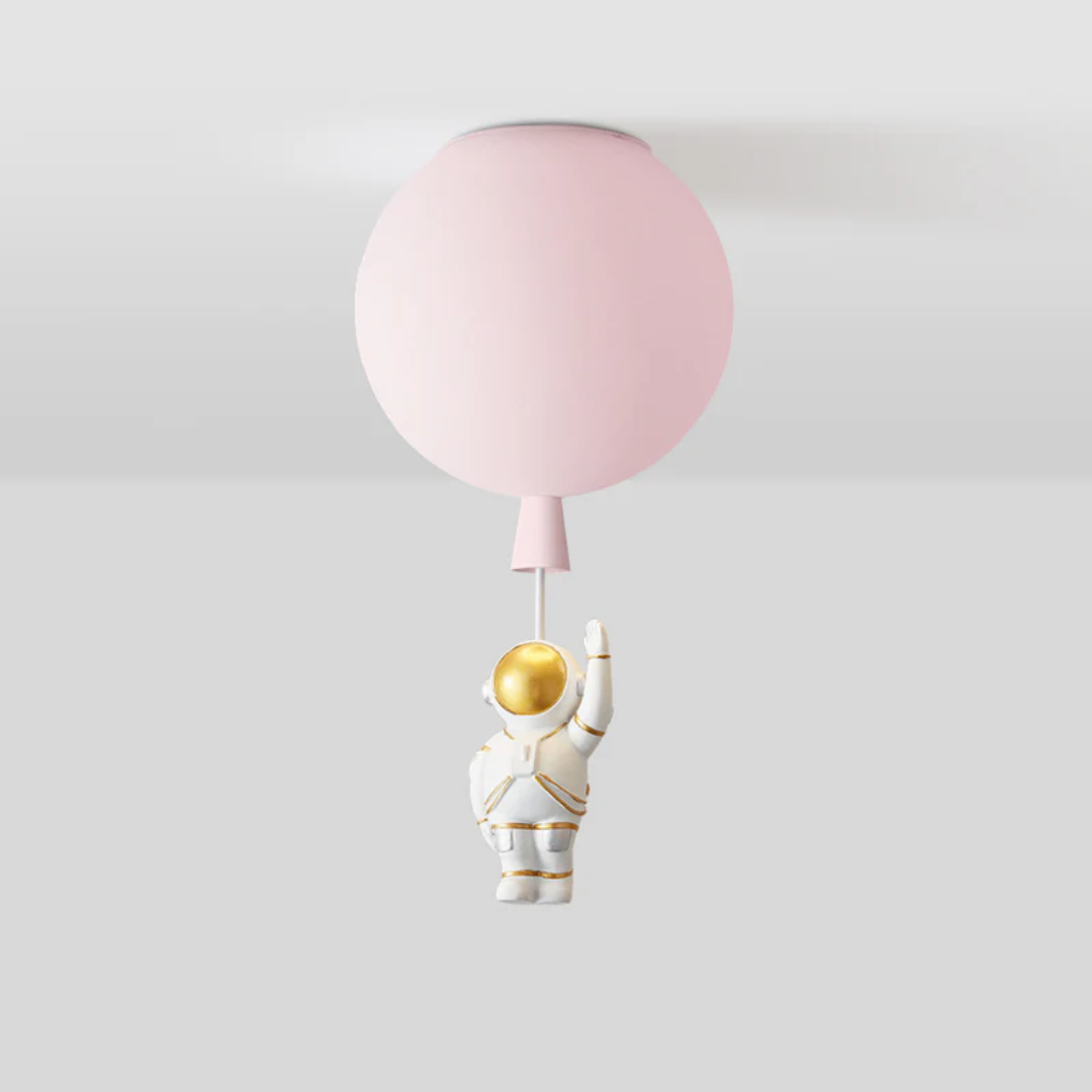 Maliben | Trendy Moon/Astronaut Kids Room Led Ceiling Lamp - Cosmoglow