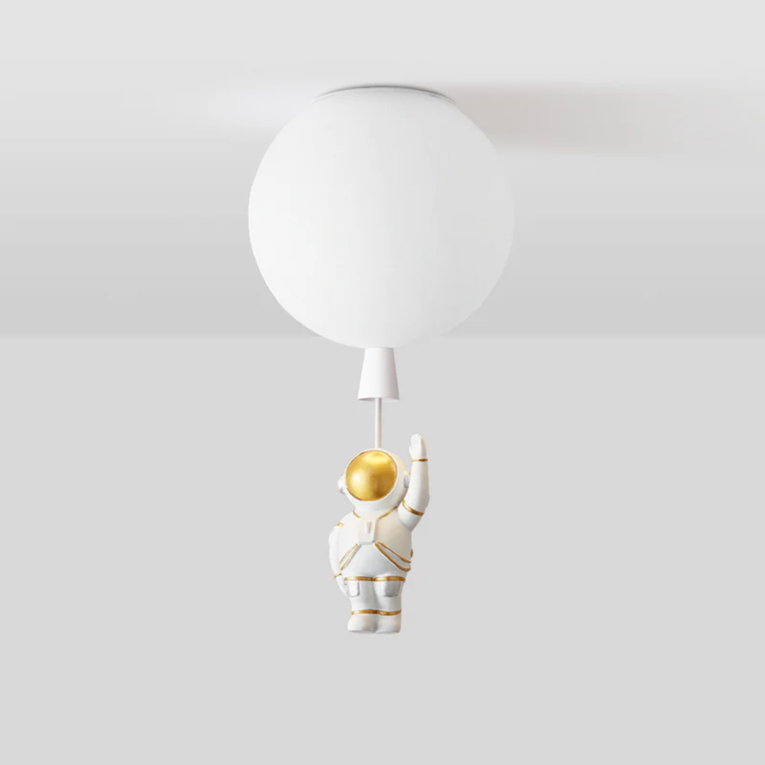 Maliben | Trendy Moon/Astronaut Kids Room Led Ceiling Lamp - Cosmoglow