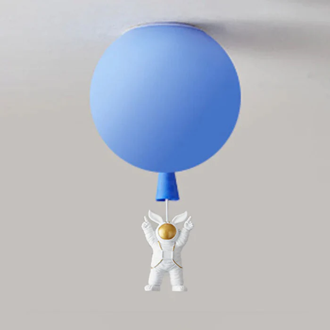 Maliben | Trendy Moon/Astronaut Kids Room Led Ceiling Lamp - Cosmoglow