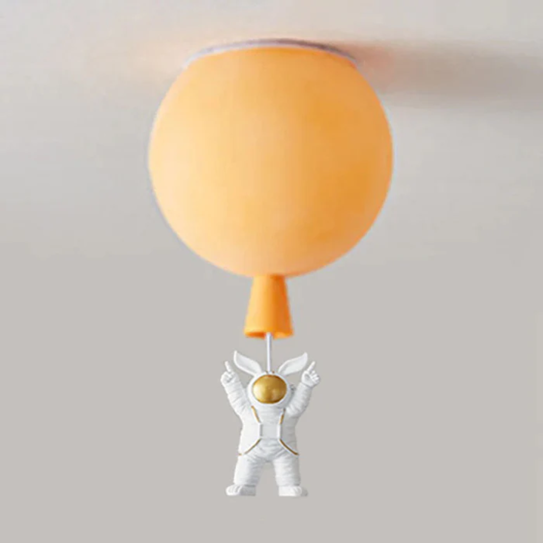 Maliben | Trendy Moon/Astronaut Kids Room Led Ceiling Lamp - Cosmoglow