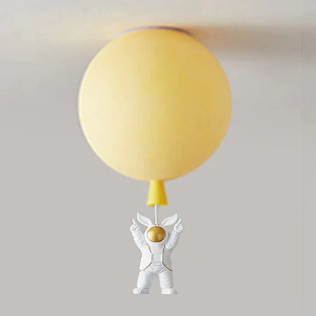 Maliben | Trendy Moon/Astronaut Kids Room Led Ceiling Lamp - Cosmoglow