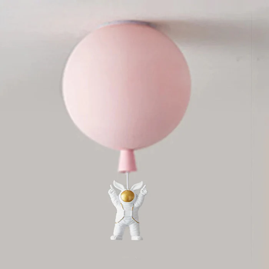 Maliben | Trendy Moon/Astronaut Kids Room Led Ceiling Lamp - Cosmoglow