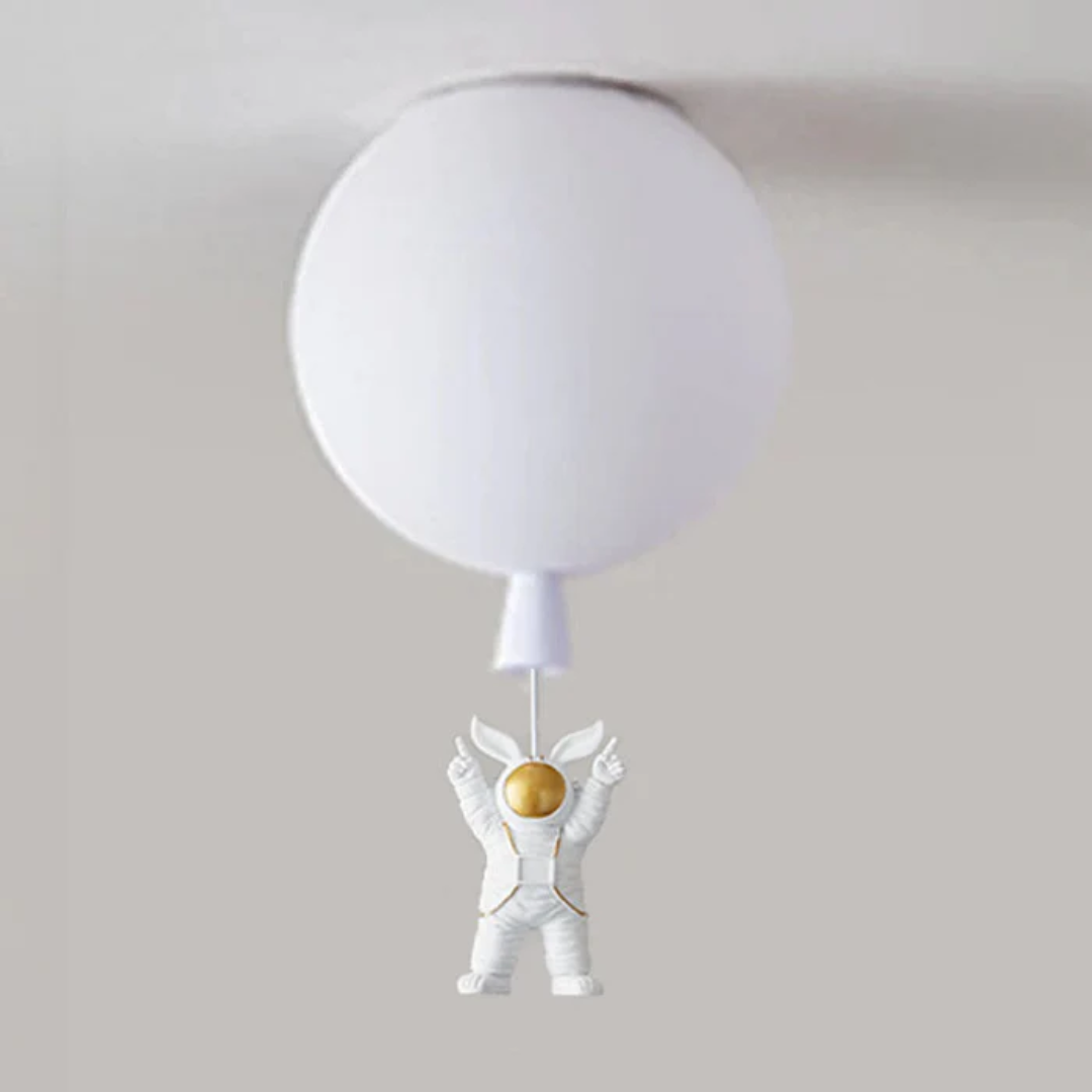 Maliben | Trendy Moon/Astronaut Kids Room Led Ceiling Lamp - Cosmoglow