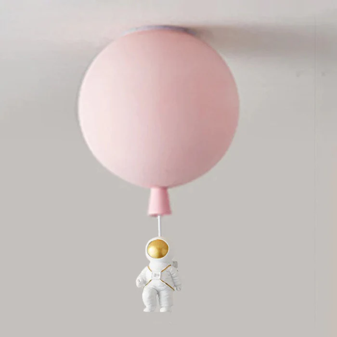 Maliben | Trendy Moon/Astronaut Kids Room Led Ceiling Lamp - Cosmoglow
