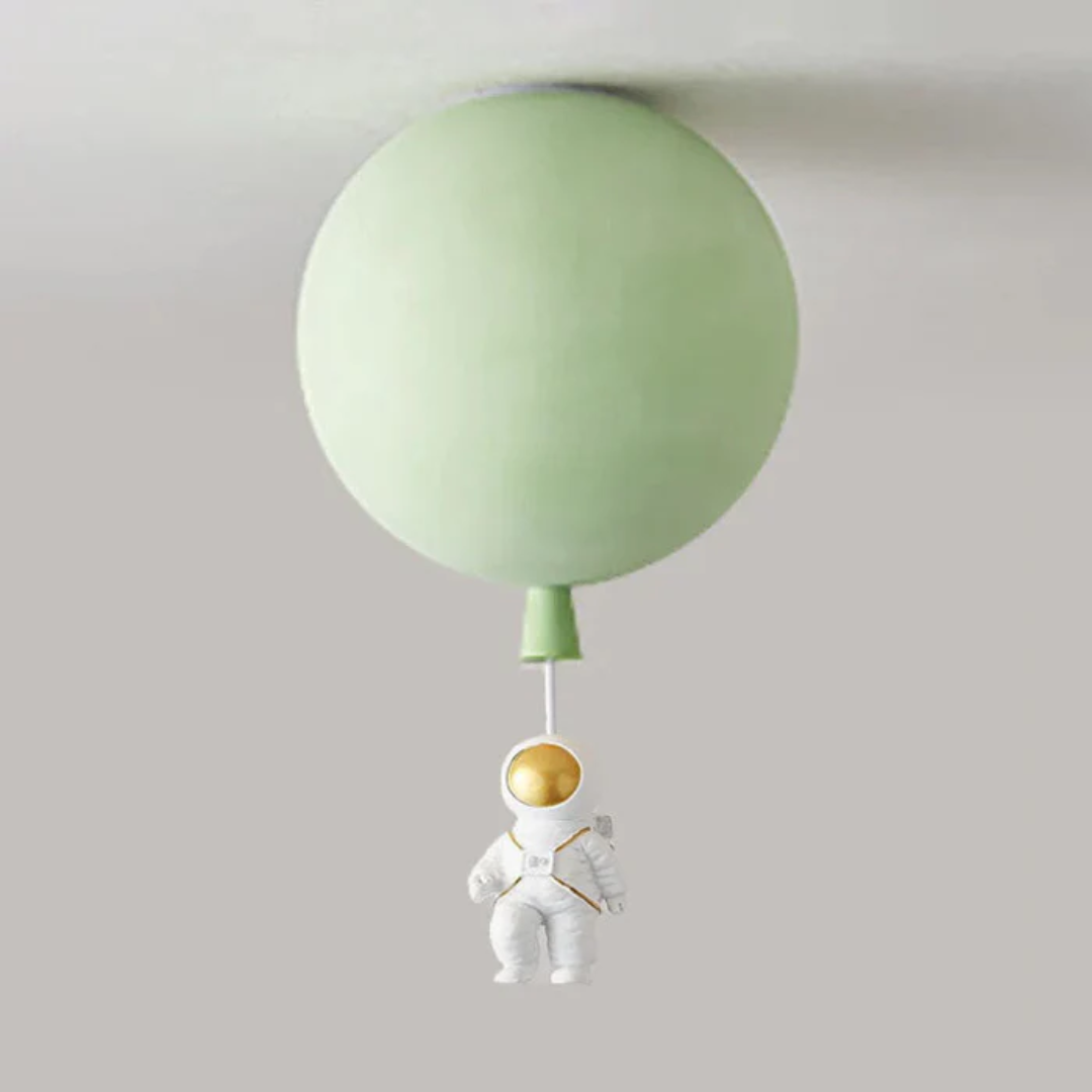 Maliben | Trendy Moon/Astronaut Kids Room Led Ceiling Lamp - Cosmoglow