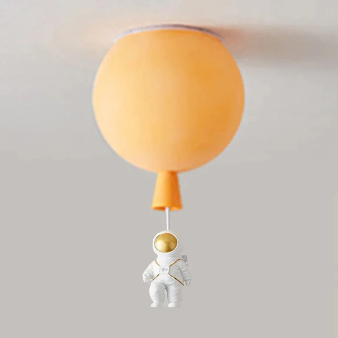 Maliben | Trendy Moon/Astronaut Kids Room Led Ceiling Lamp - Cosmoglow