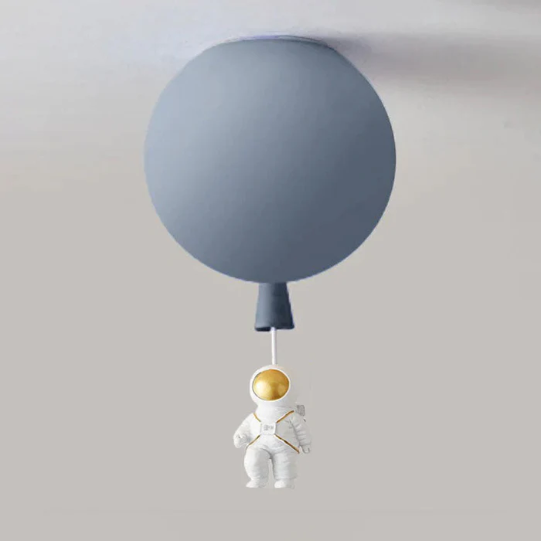 Maliben | Trendy Moon/Astronaut Kids Room Led Ceiling Lamp - Cosmoglow