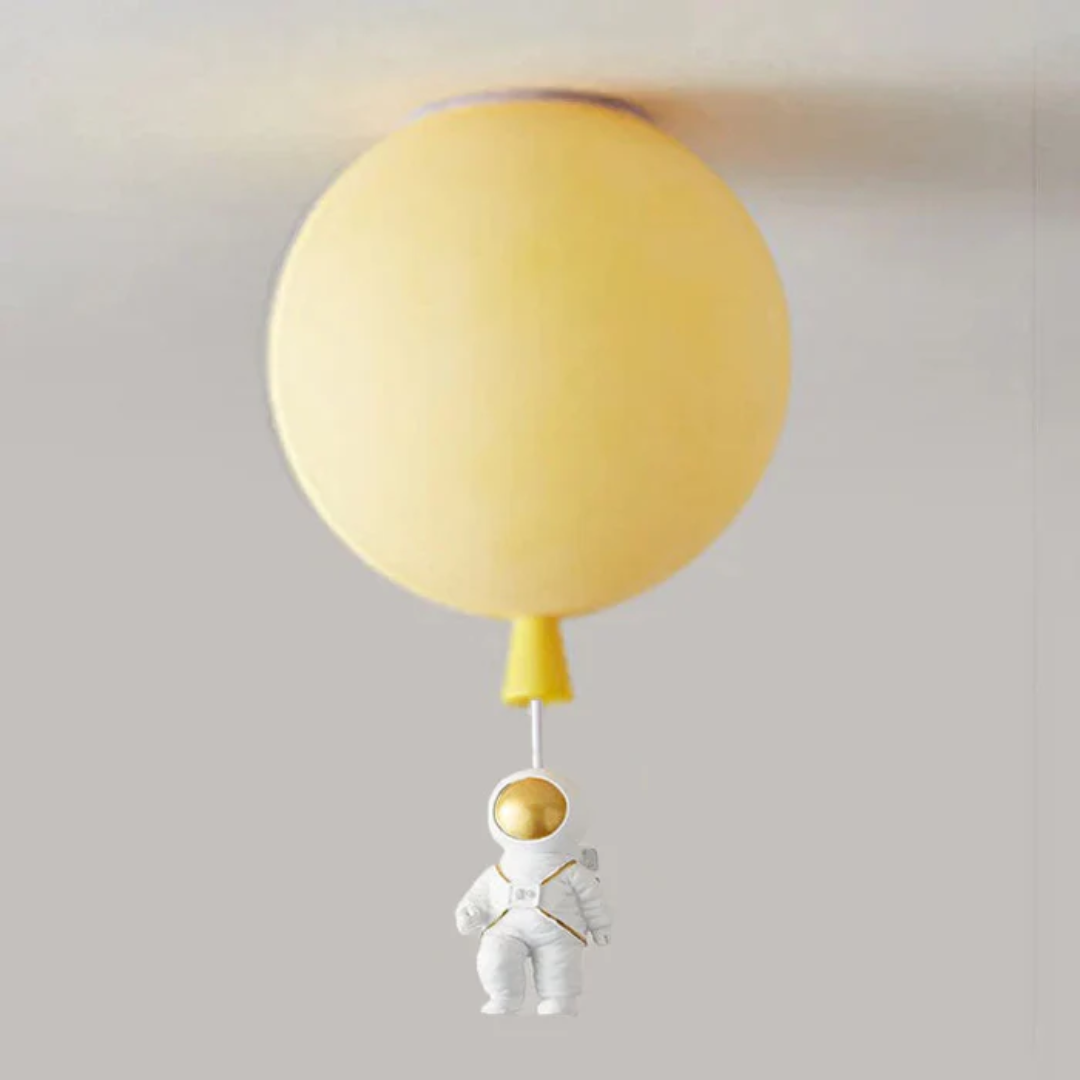 Maliben | Trendy Moon/Astronaut Kids Room Led Ceiling Lamp - Cosmoglow