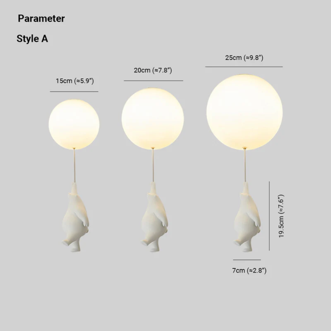 Maliben | Fateh Ceiling Lamps Pendant Lamps Bear Balloon