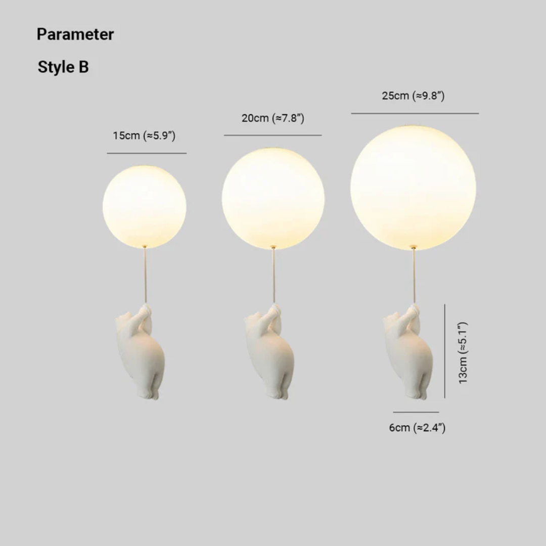 Maliben | Fateh Ceiling Lamps Pendant Lamps Bear Balloon