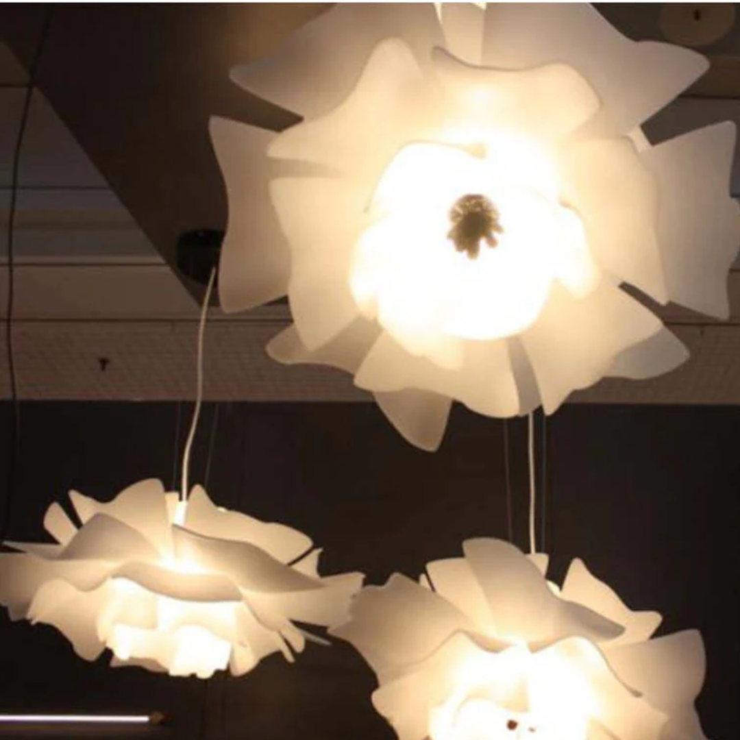 Maliben | Design Pendant Lamp Flower White Metal - Sophia