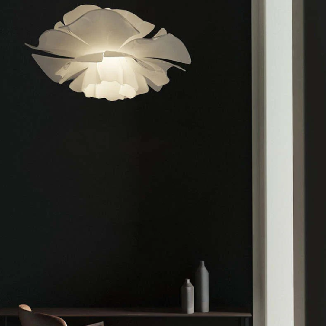 Maliben | Design Pendant Lamp Flower White Metal - Sophia