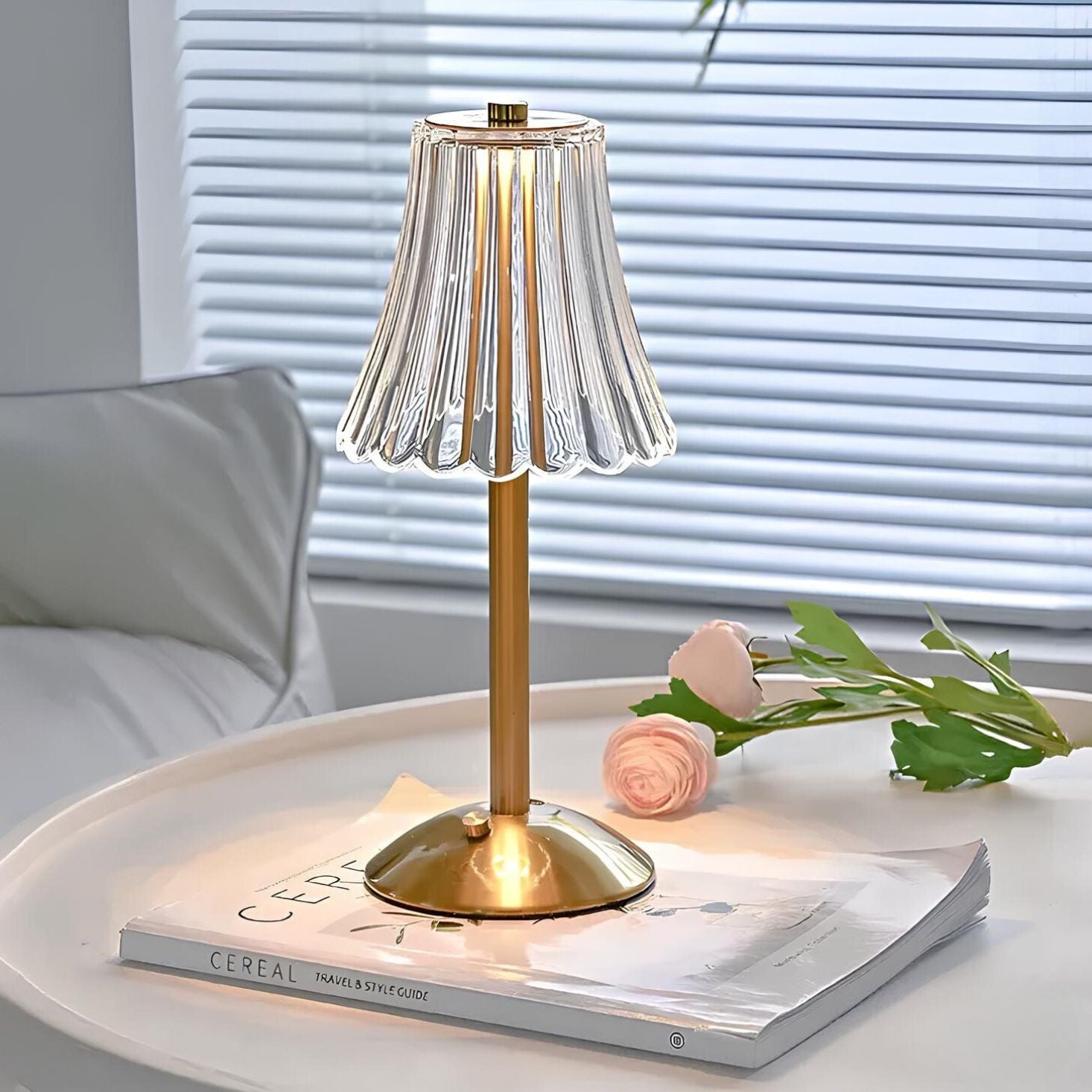 Maliben | Golden Crystal Table Lamp