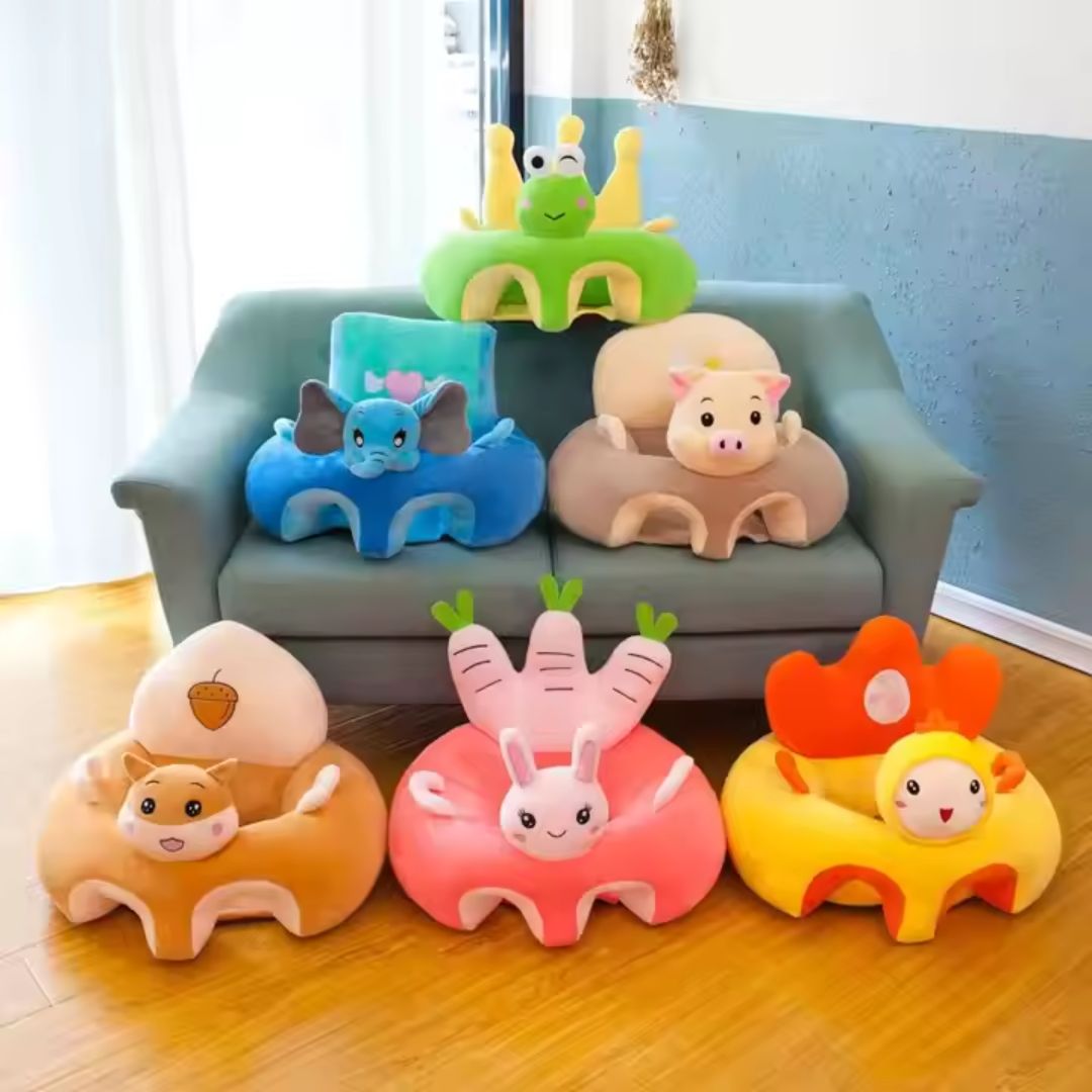 Maliben | Baby Seat Aid Made Of Plush – Animal Seat Trainer Cover For Independent Sitting