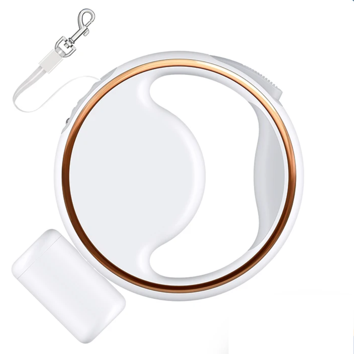 Maliben | Automatic Dog Leash With Integrated Light And Pouch Holder.
