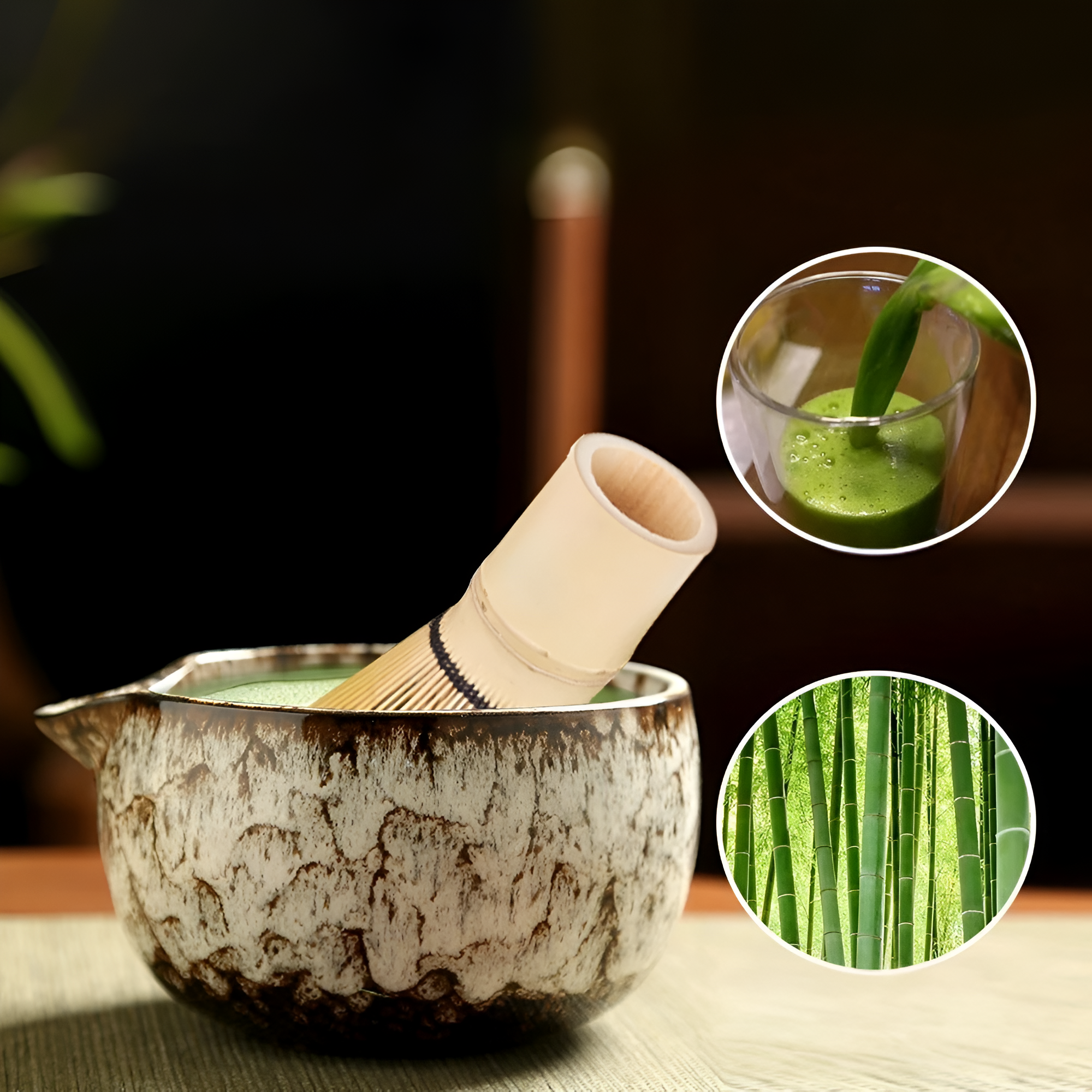 Maliben | Traditional Matcha Tea Set – 6-Piece Authentic Japanese Matcha Kit – Premium Bamboo & Ceramic