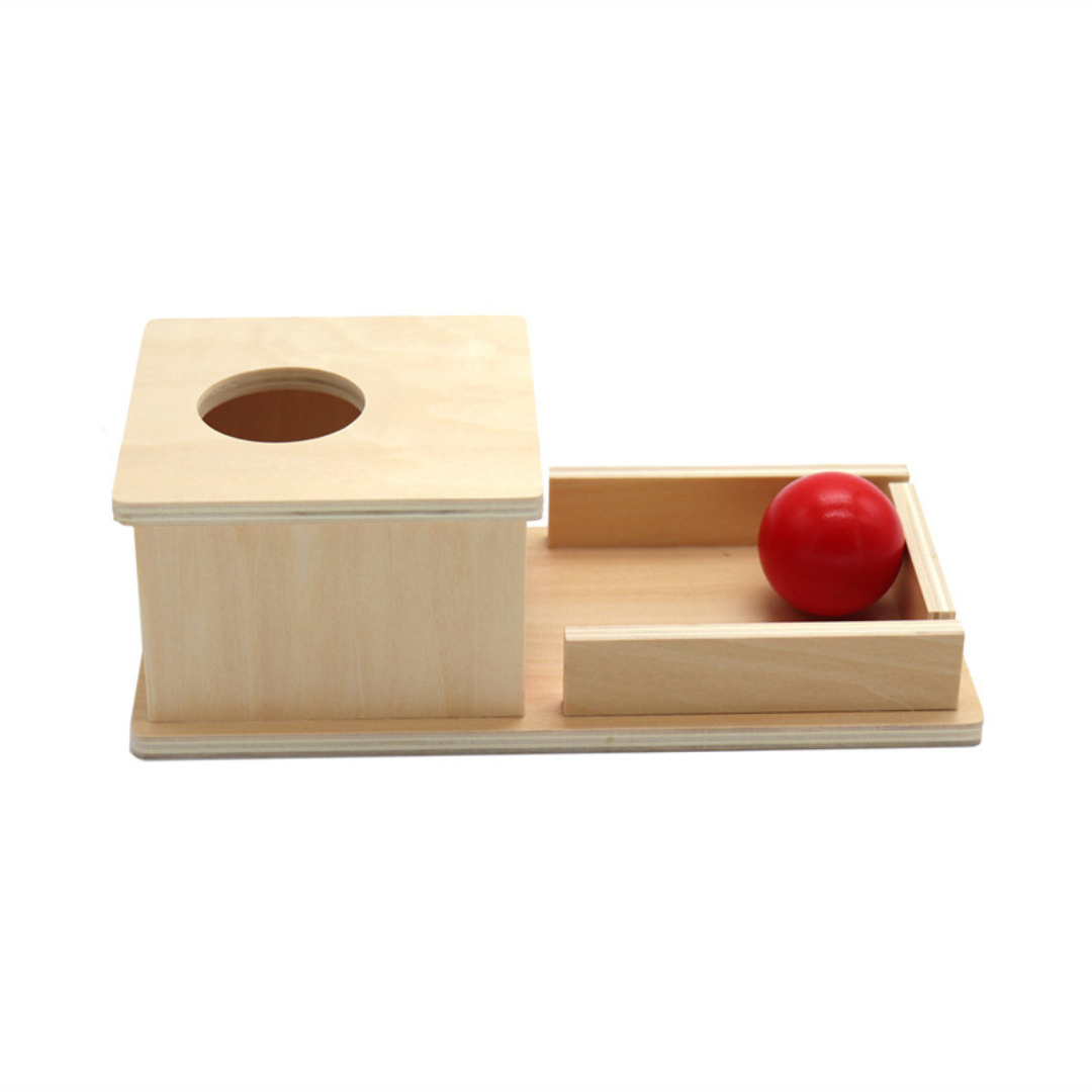 Maliben | Montessori Wooden Box With Ball For Toddlers