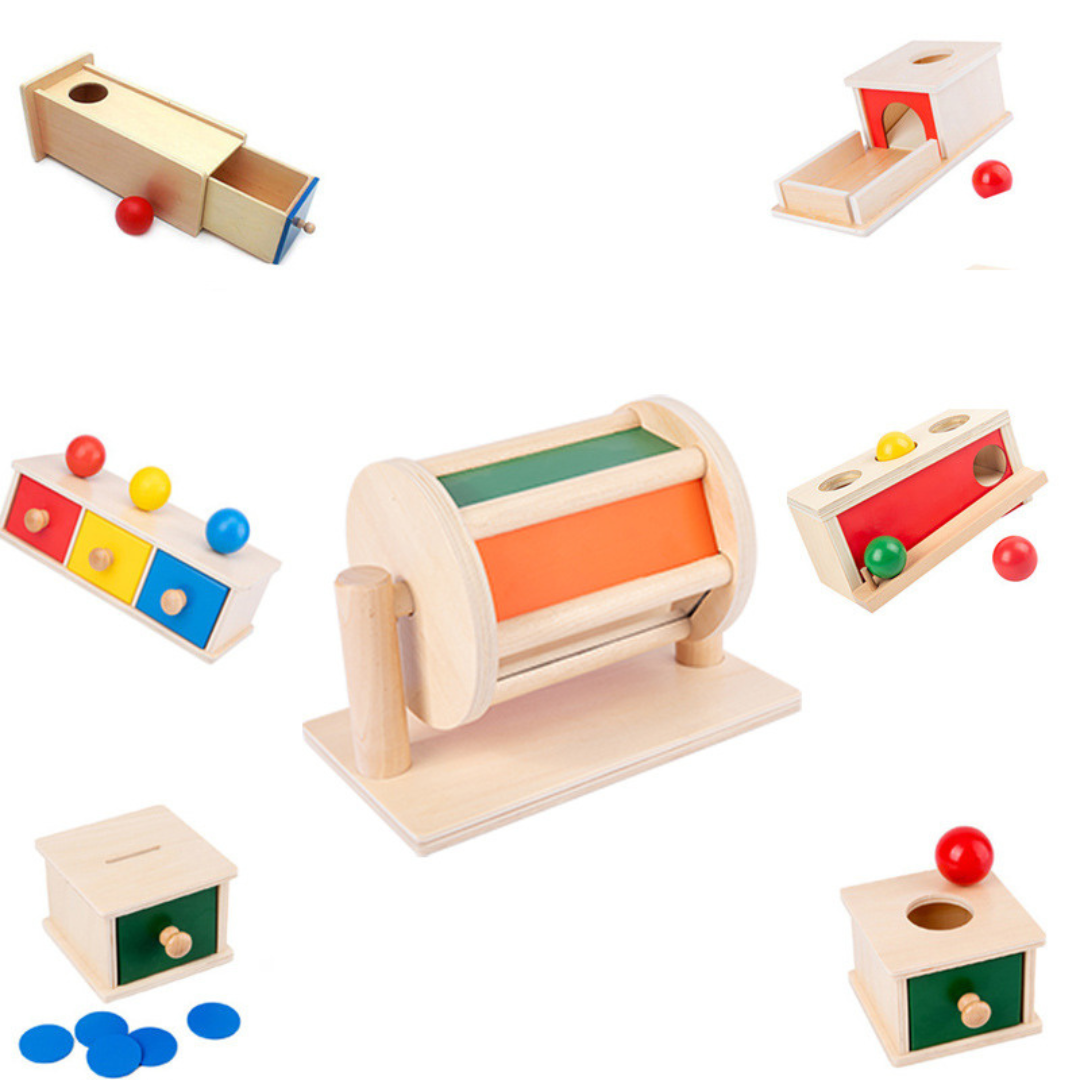 Maliben | Montessori Rotating Wooden Box For Toddlers