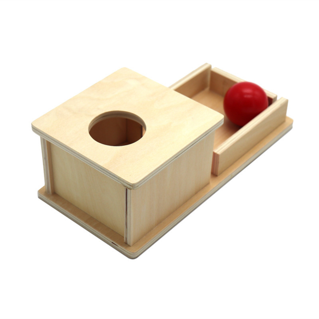Maliben | Montessori Wooden Box With Ball For Toddlers