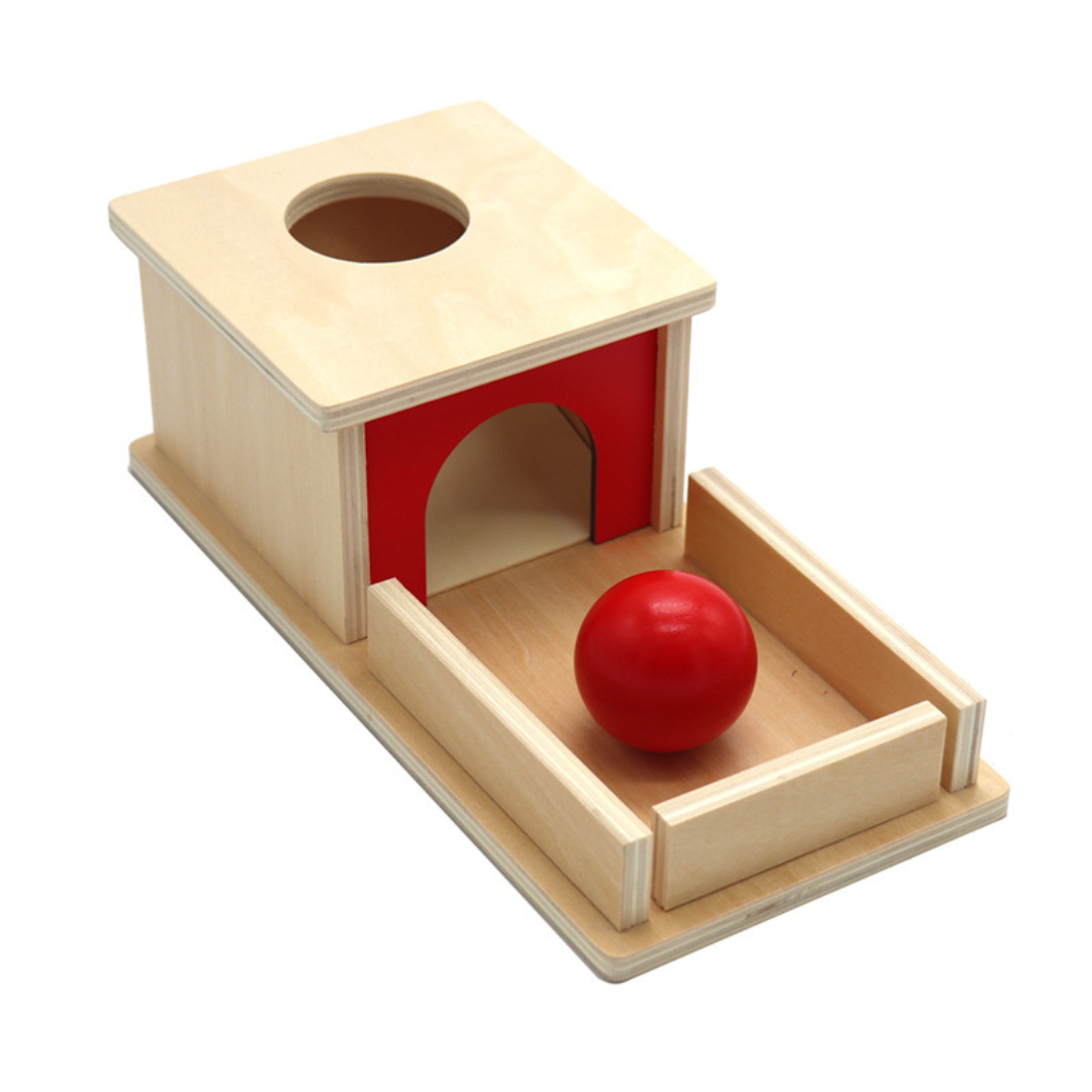 Maliben | Montessori Wooden Box With Ball For Toddlers