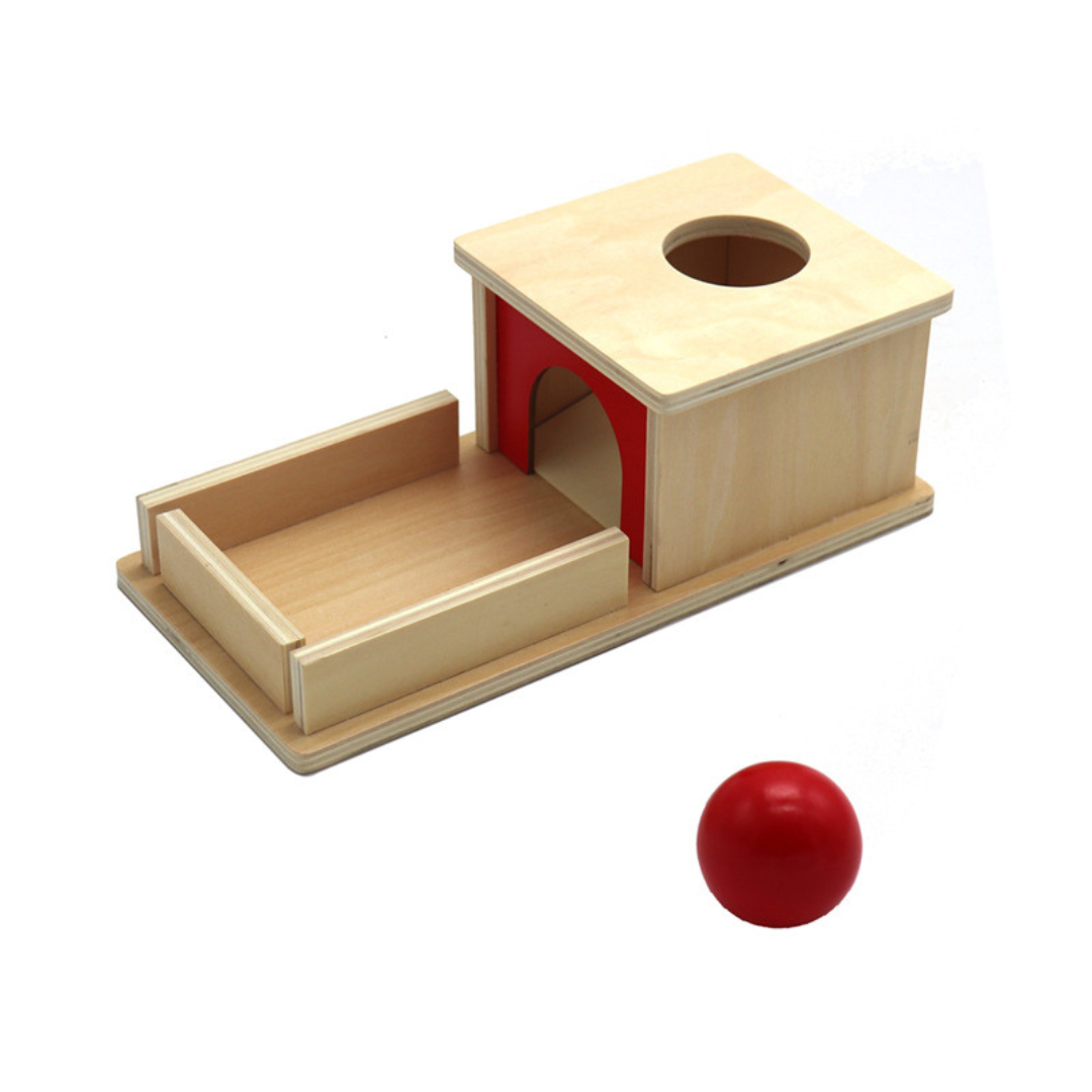 Maliben | Montessori Wooden Box With Ball For Toddlers