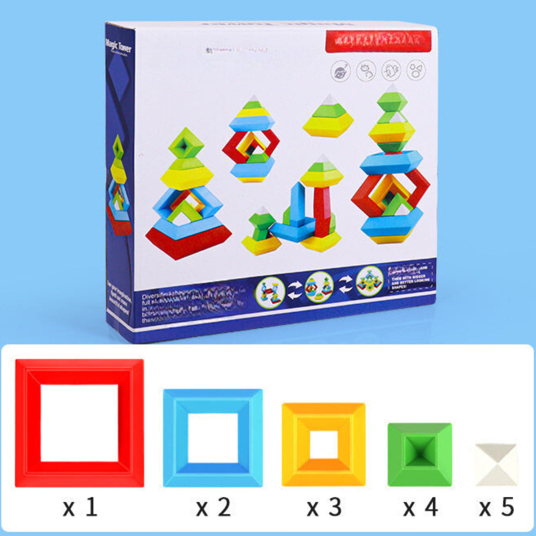 Maliben | Montessori Pyramid Building Block Toy
