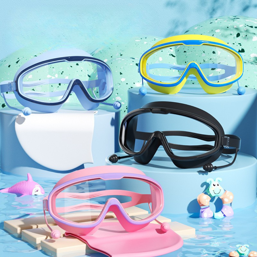 Maliben | Kids Swimming Goggles With Large Frames And Anti-Fog System
