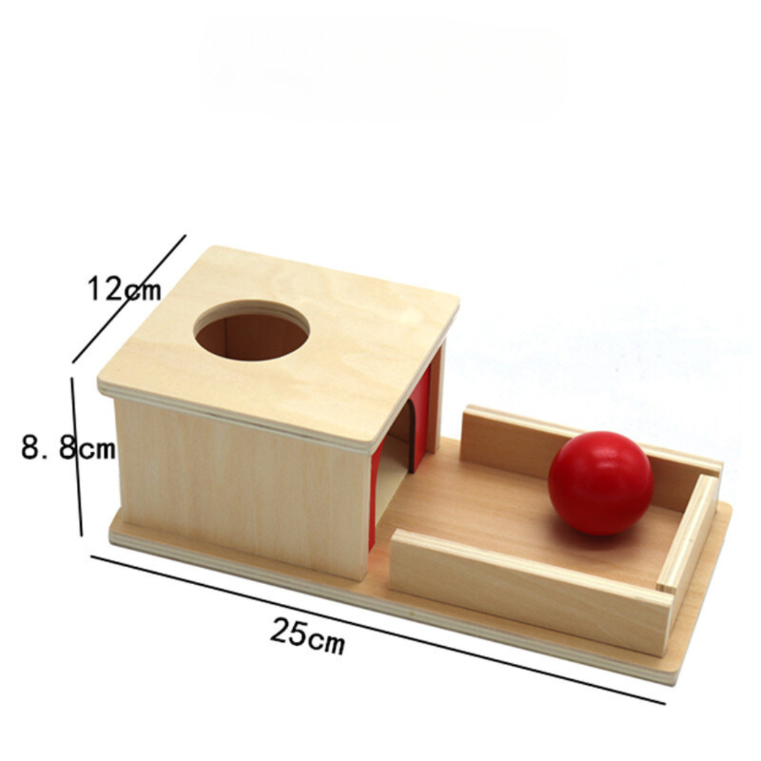 Maliben | Montessori Wooden Box With Ball For Toddlers