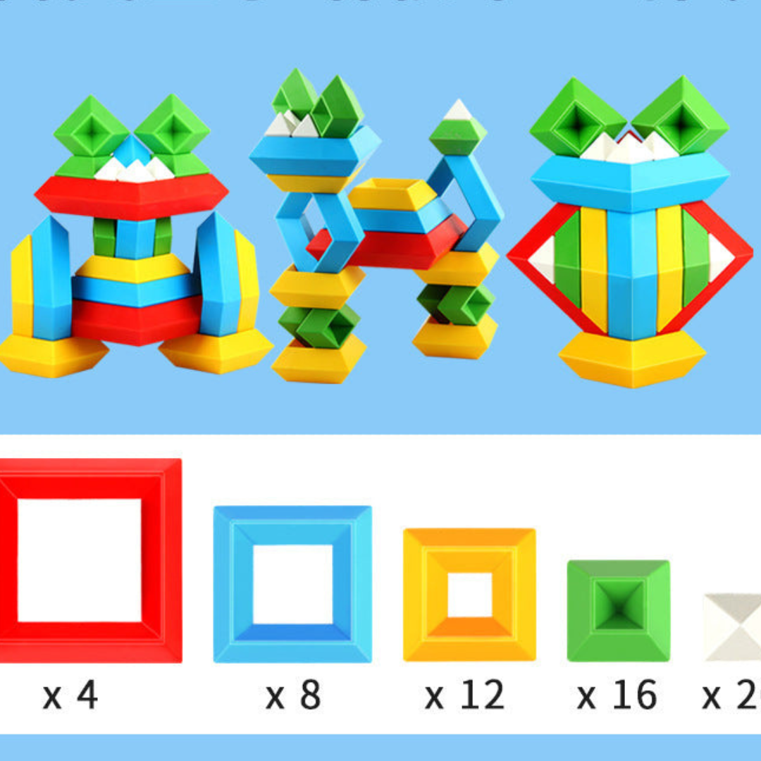 Maliben | Montessori Pyramid Building Block Toy