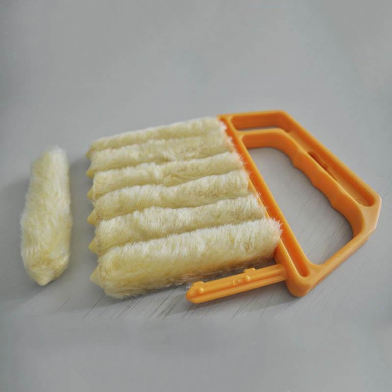 Maliben | Useful Microfiber Window Cleaning Brush Air Conditioner Duster Cleaner With Washable Venetian Blind Blade Cleaning Cloth