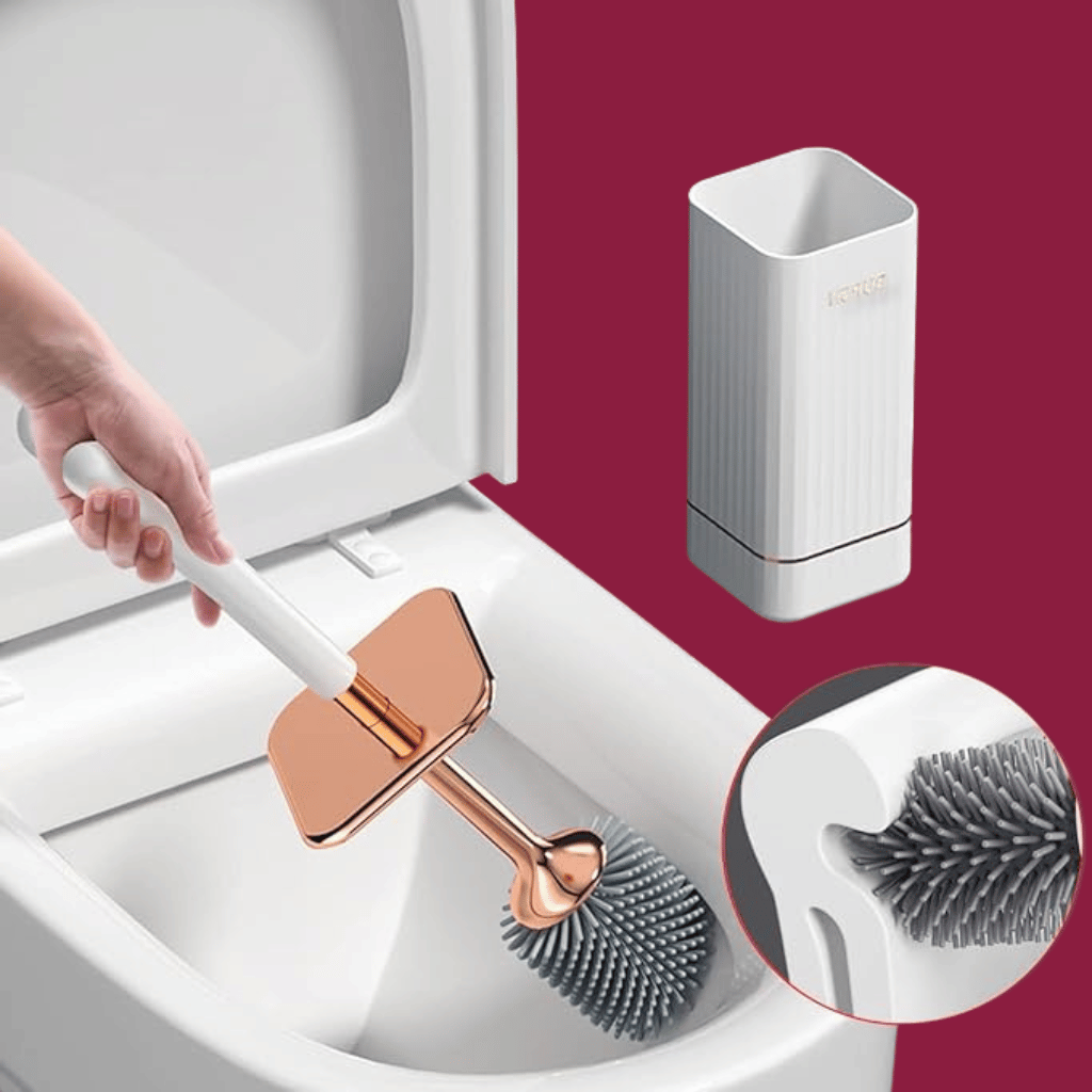 Maliben | Elegant Flexi Toilet Brush With Quick-Drying Wall Holder