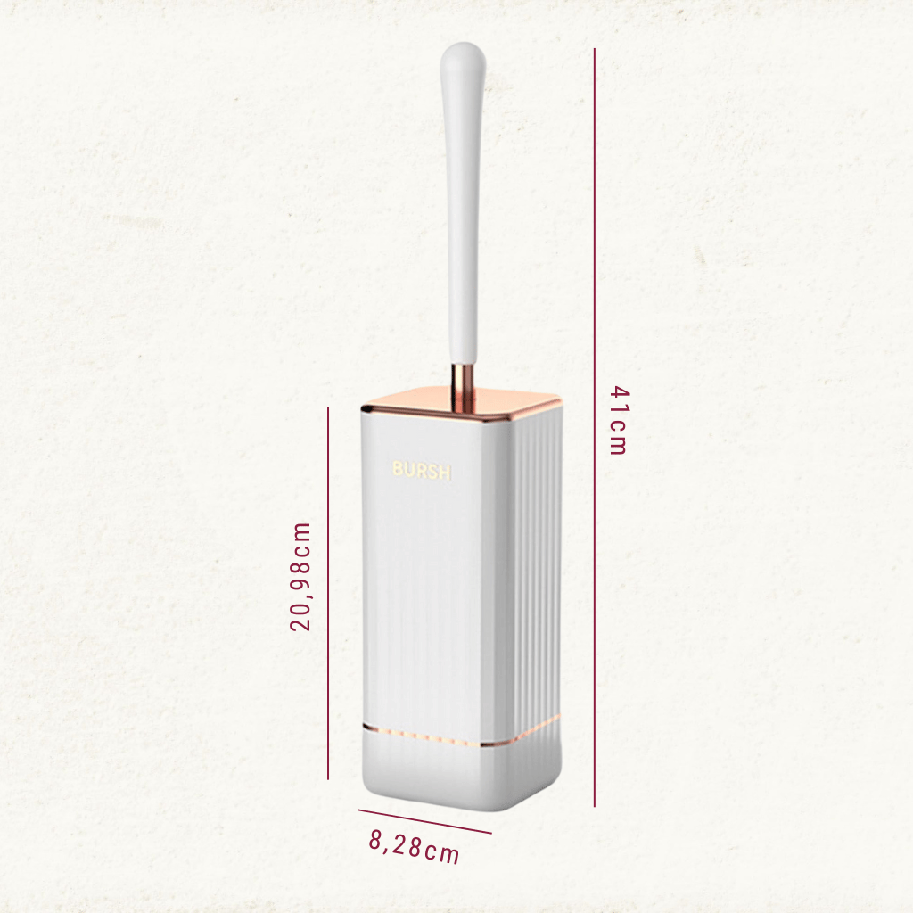 Maliben | Elegant Flexi Toilet Brush With Quick-Drying Wall Holder