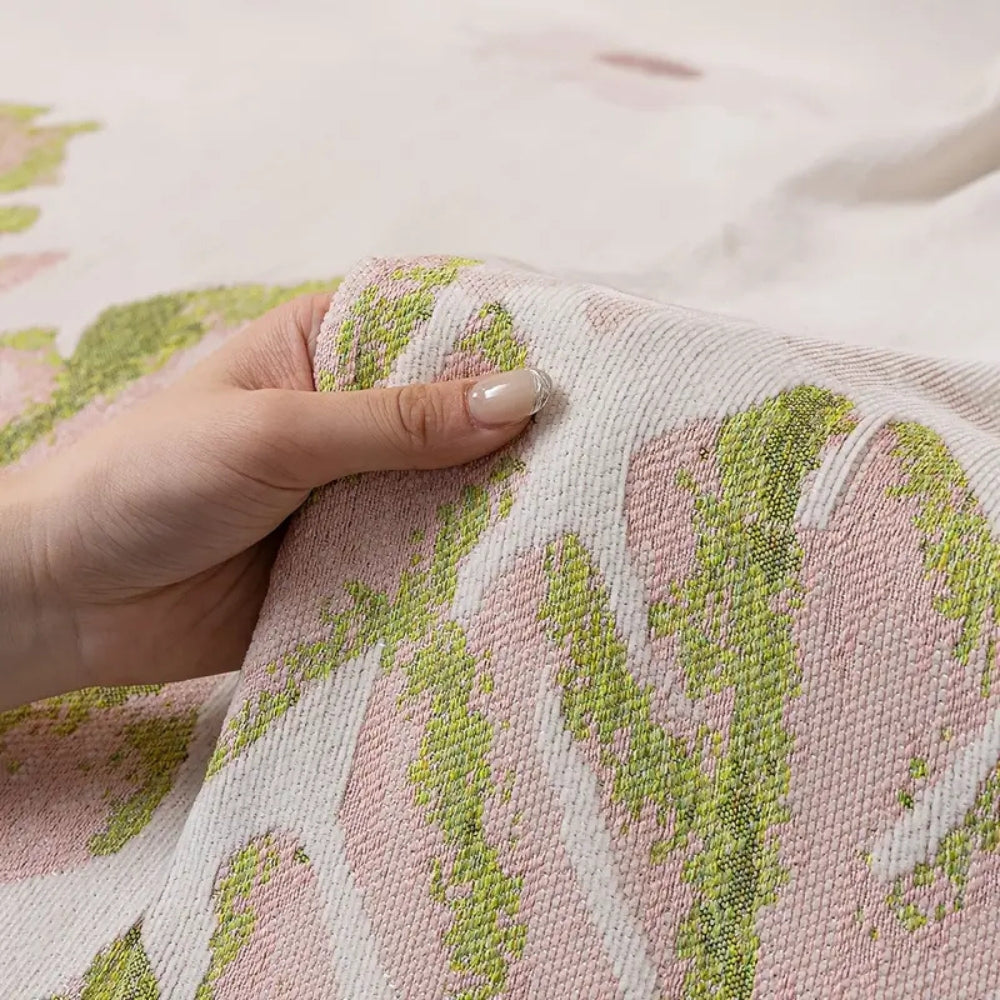 Maliben | Verdure Leaf Pattern Chenille Sofa Cover
