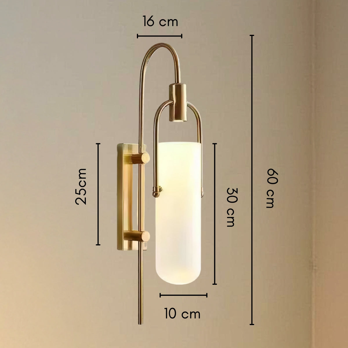 Maliben | Industrial Glass Wall Lamp
