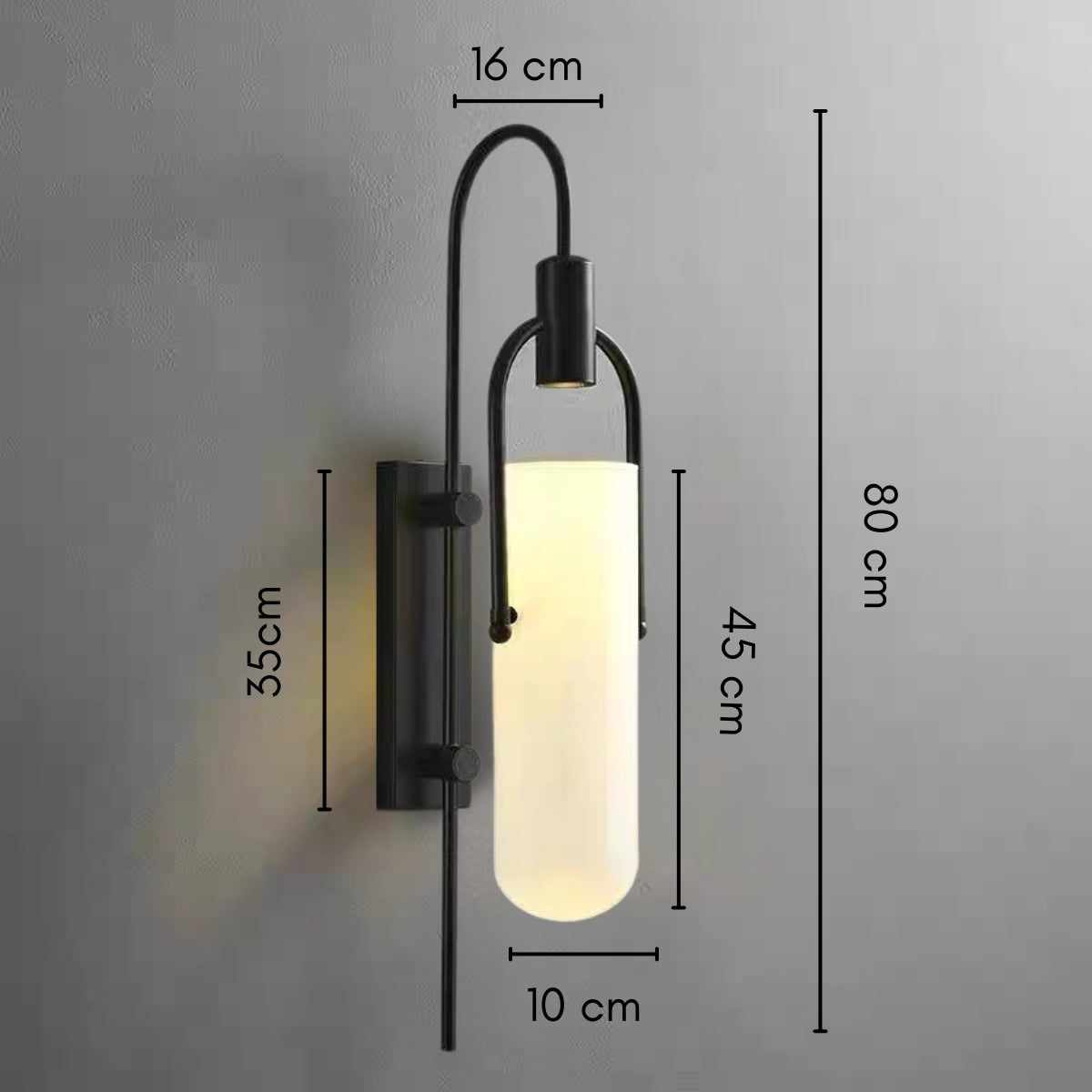 Maliben | Industrial Glass Wall Lamp