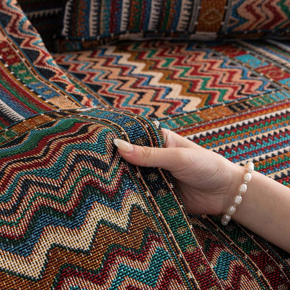 Maliben | Aurora Stripes Boho Sofa Cover