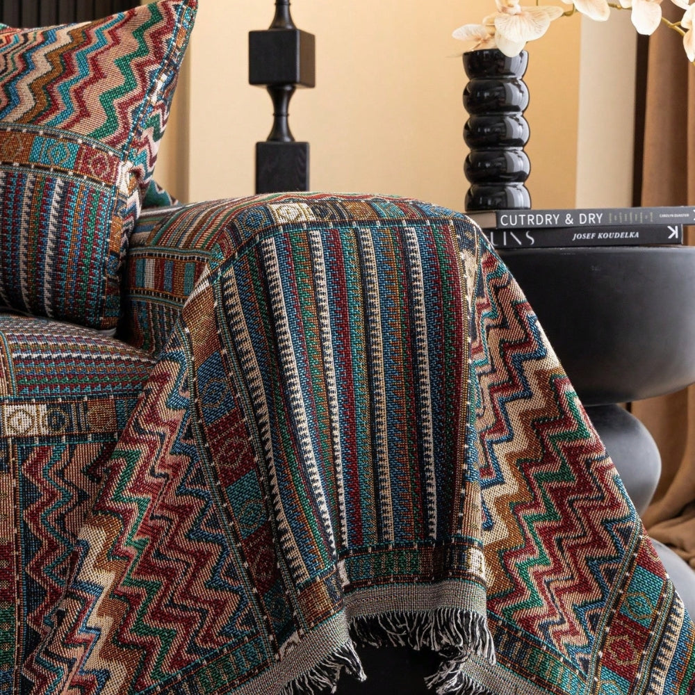 Maliben | Aurora Stripes Boho Sofa Cover