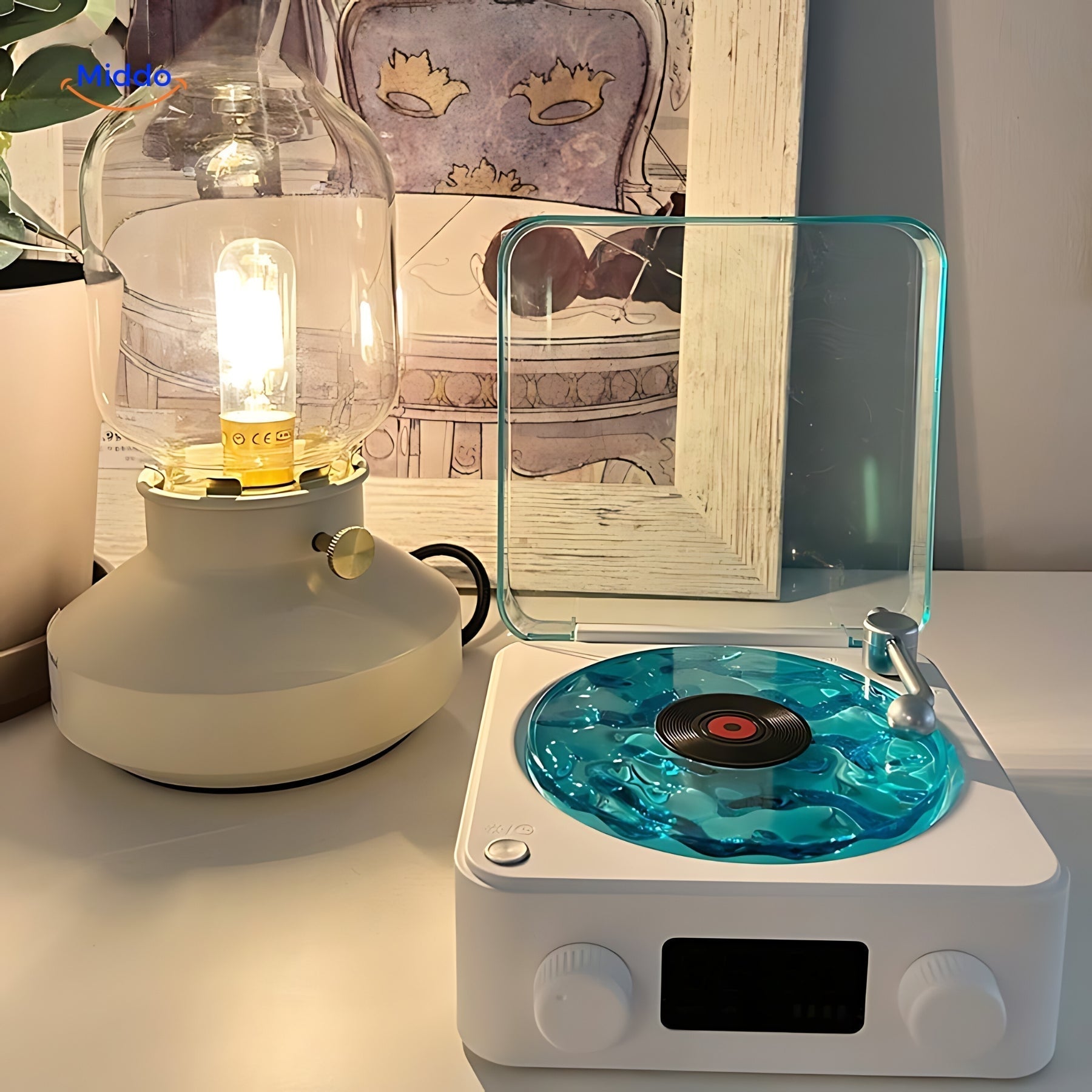 Maliben | Lumisound Turntable Speaker | Magical Sound And Light Experience For Your Home