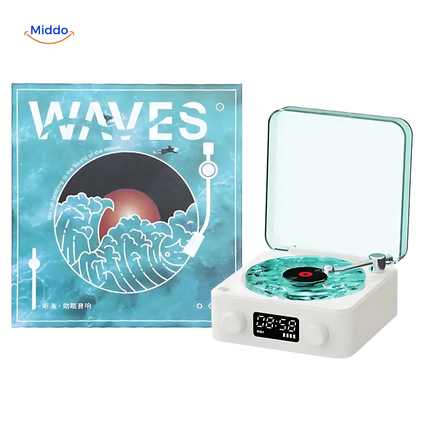 Maliben | Lumisound Turntable Speaker | Magical Sound And Light Experience For Your Home