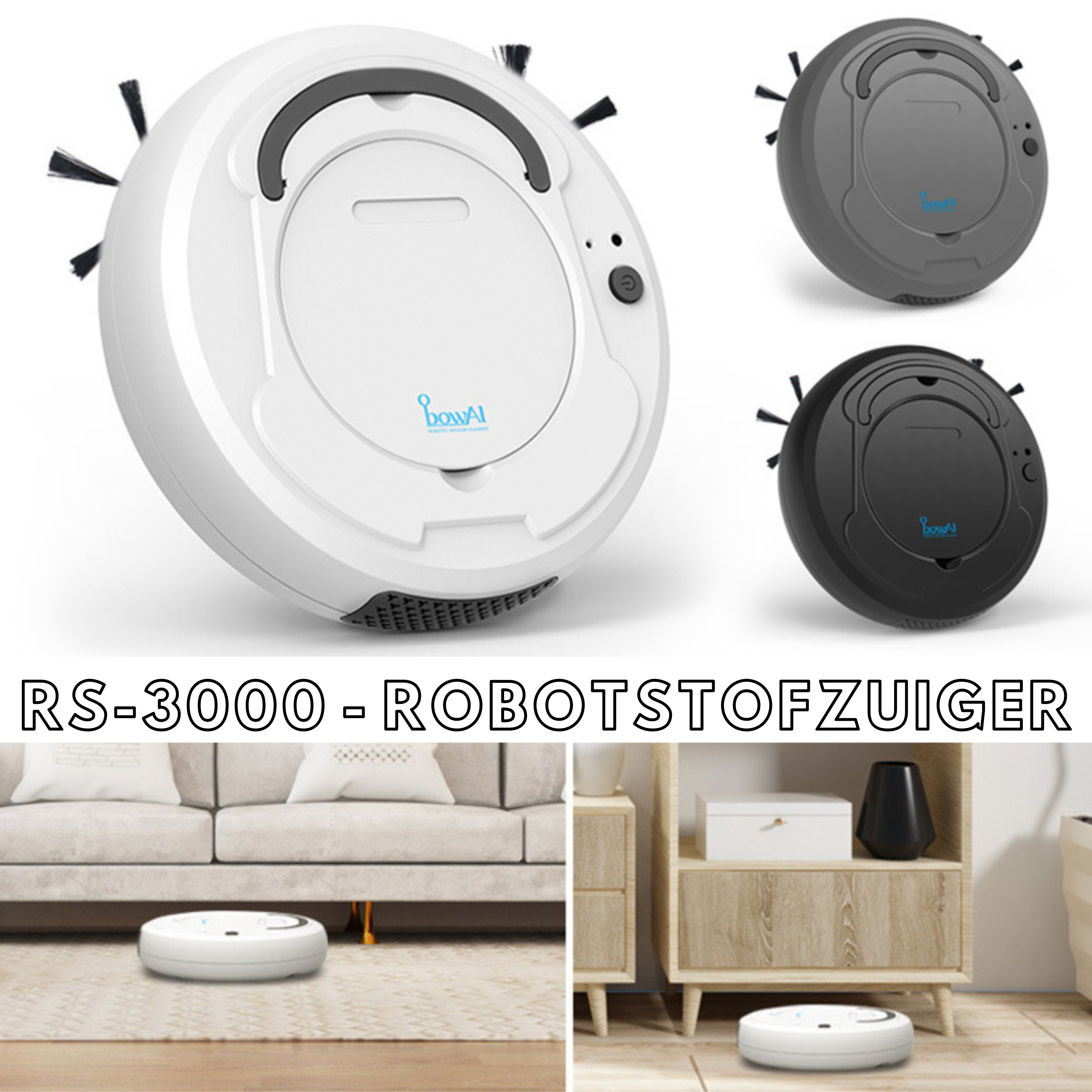 Maliben | Rs-3000 Robot Vacuum Cleaner | 3-In-1 Smart Automatic Vacuum Cleaner For Every Household