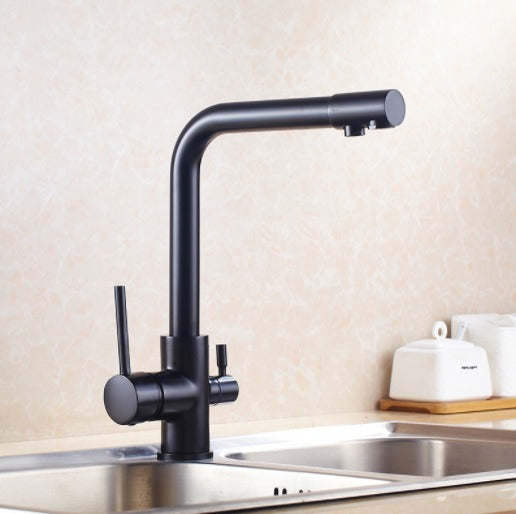 Maliben | Filtered Water Kitchen Faucet Double Handle Faucet