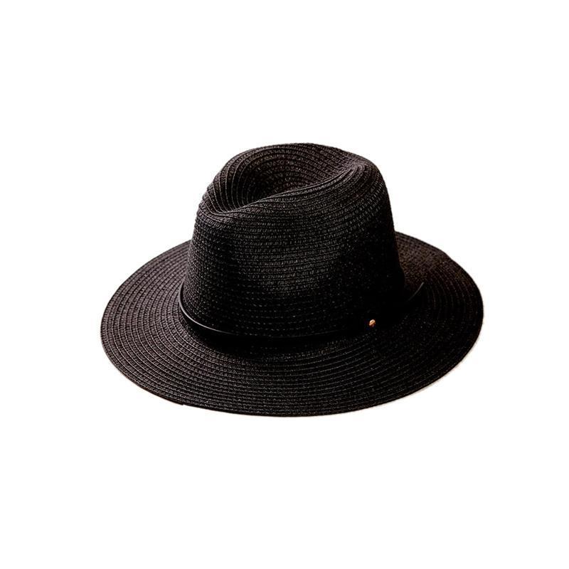 Maliben | Women's Wide Brim Straw Panama Roll Up Hat