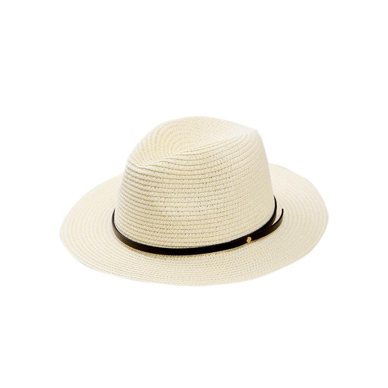 Maliben | Women's Wide Brim Straw Panama Roll Up Hat