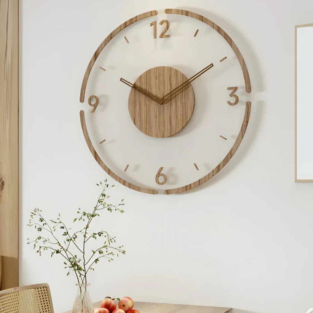Maliben | Wood Modern Silent Wall Clock
