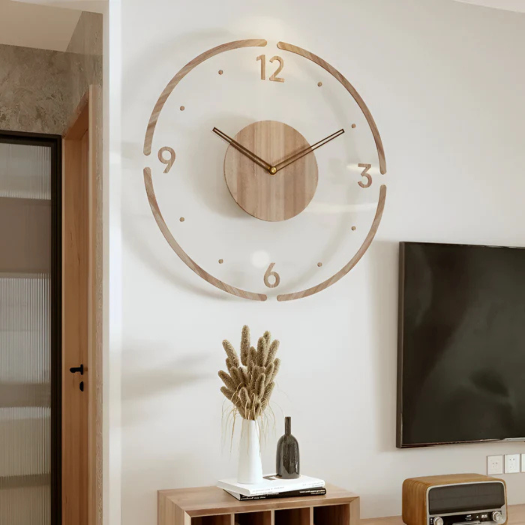 Maliben | Wood Modern Silent Wall Clock
