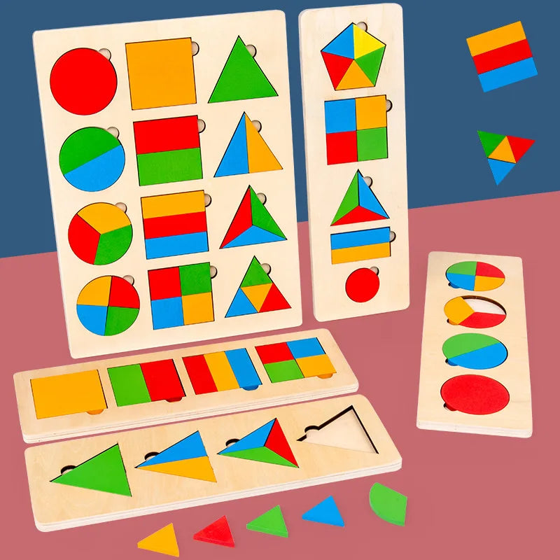 Maliben | Shape Explorer – Wooden Geometric Puzzle For Toddlers