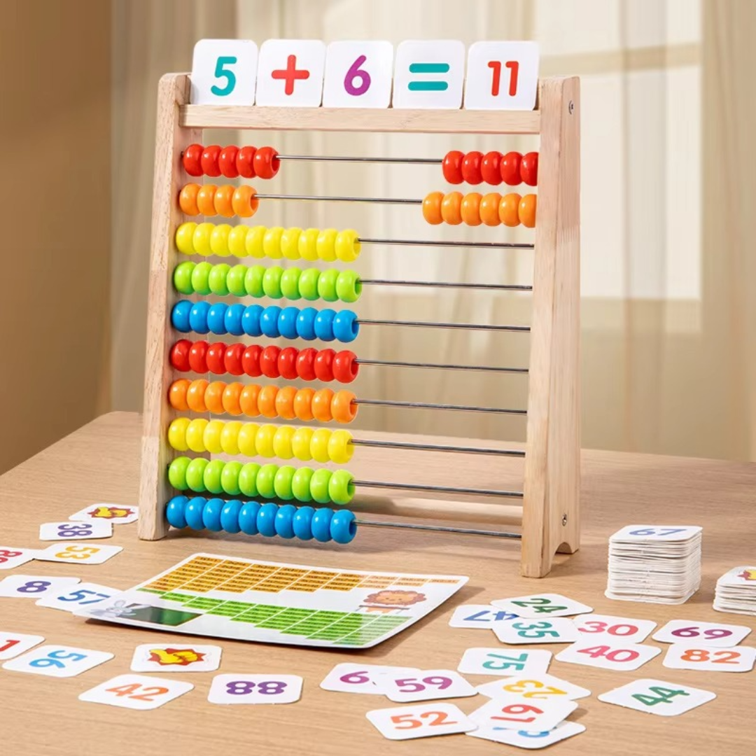 Maliben | Wooden Abacus Counting Frame – Educational Toy For Learning To Count And Calculate